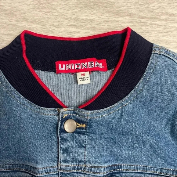 UnionBay Blue Jean Denim Y2K Fashion Jacket Juniors size Medium - Picture 3 of 11